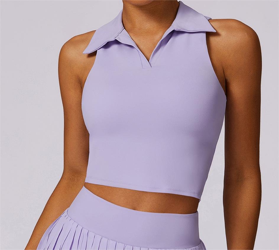 The Form Polo Tank – Sleeveless Crop Top