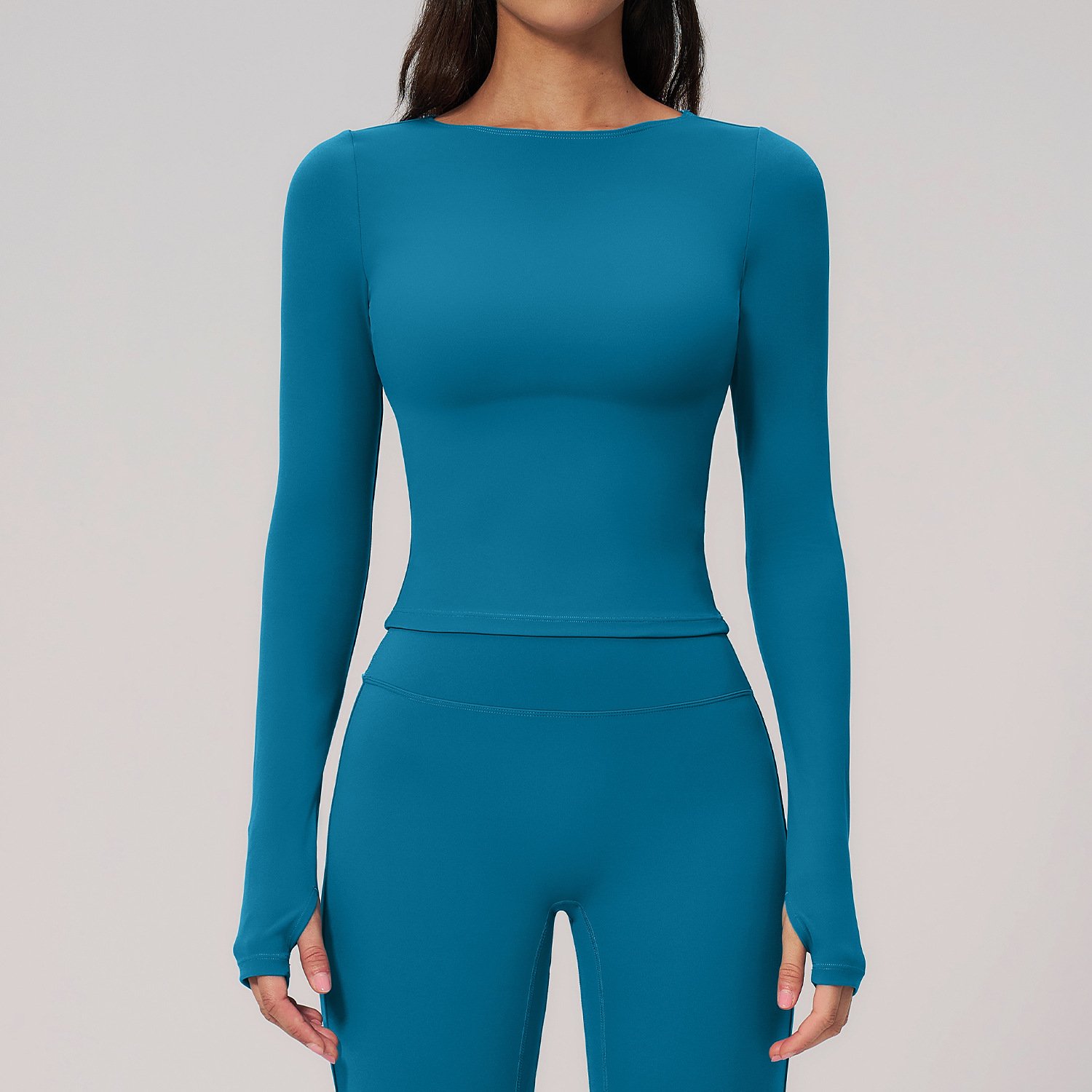 The Motion Long Sleeve – Cropped Training Top - Image 3