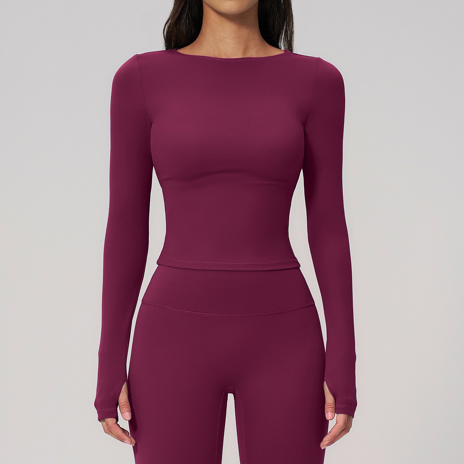 The Motion Long Sleeve – Cropped Training Top - Image 6